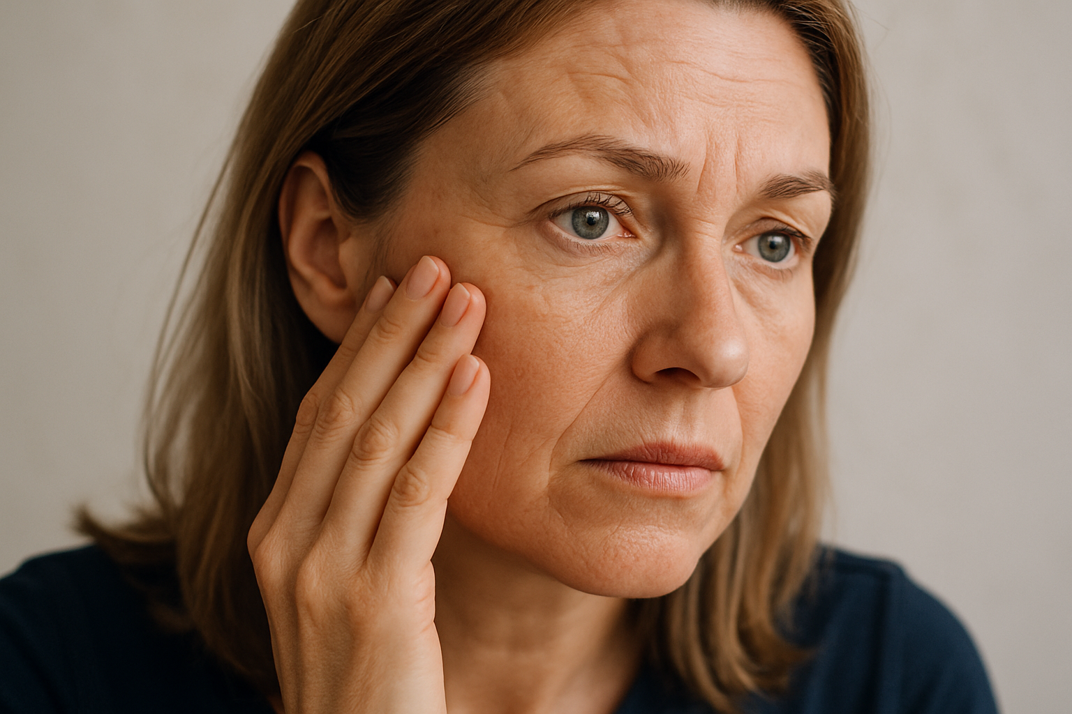 2025 08 kovakcosmeticcentercom img woman touching face v1  kovak cosmetic center - 2025 08 kovakcosmeticcentercom img woman touching face v1