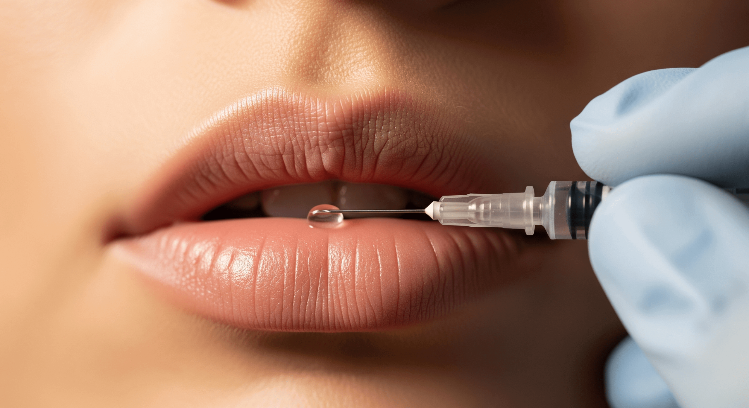 lip fillers near me injection in progress